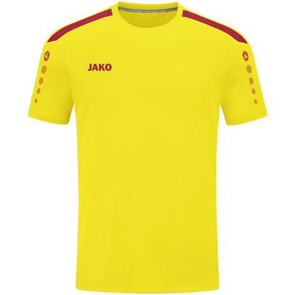 Afbeeldingen van Shirt Power KM citroen/rood