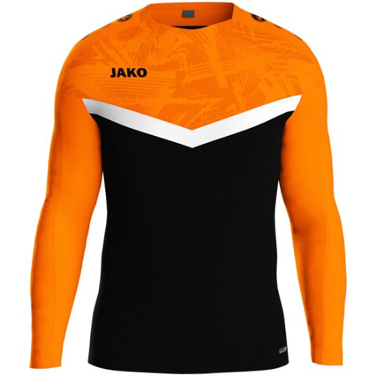 Afbeeldingen van Sweater Iconic zwart/fluo oranje